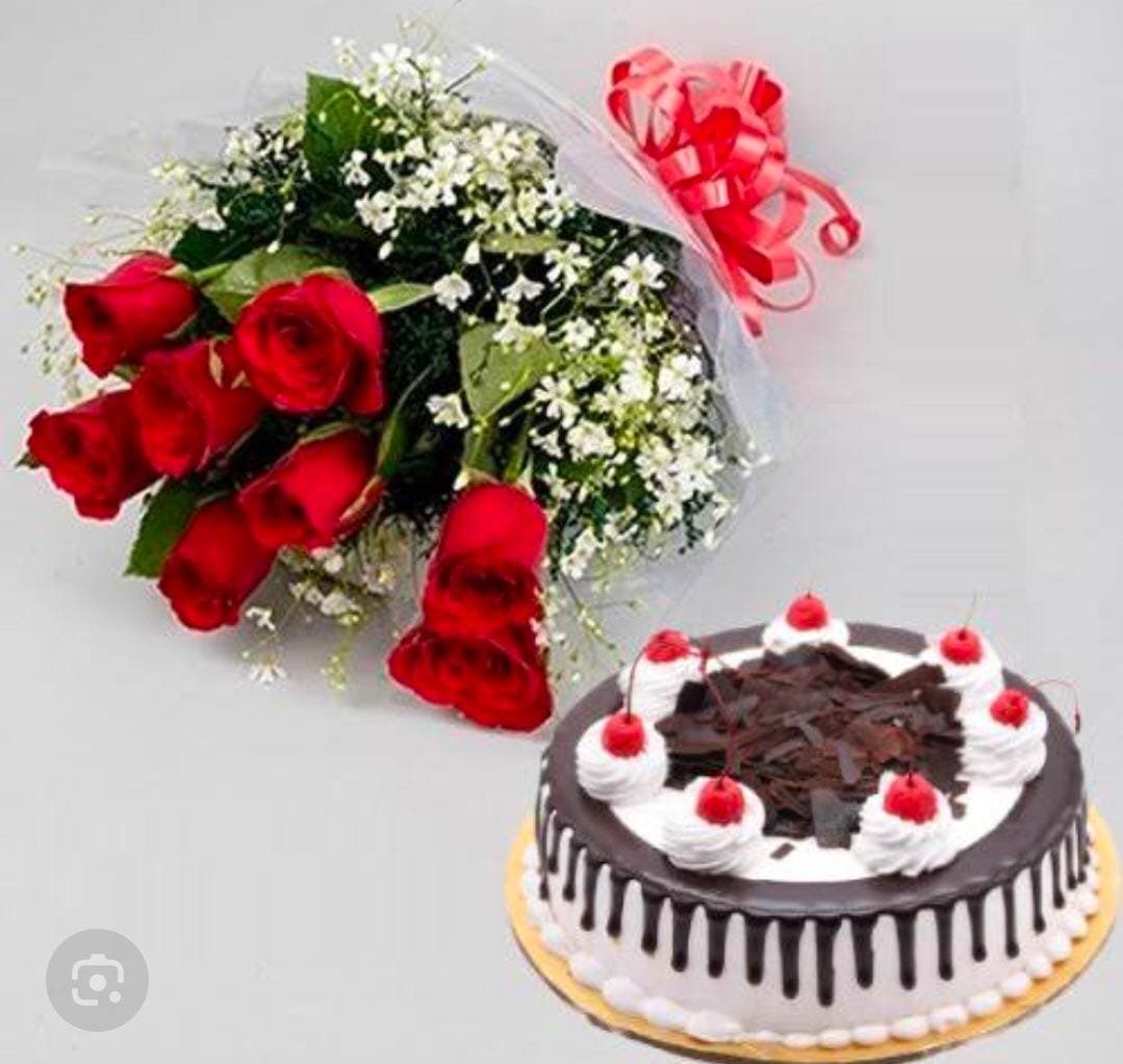 Cake with flower