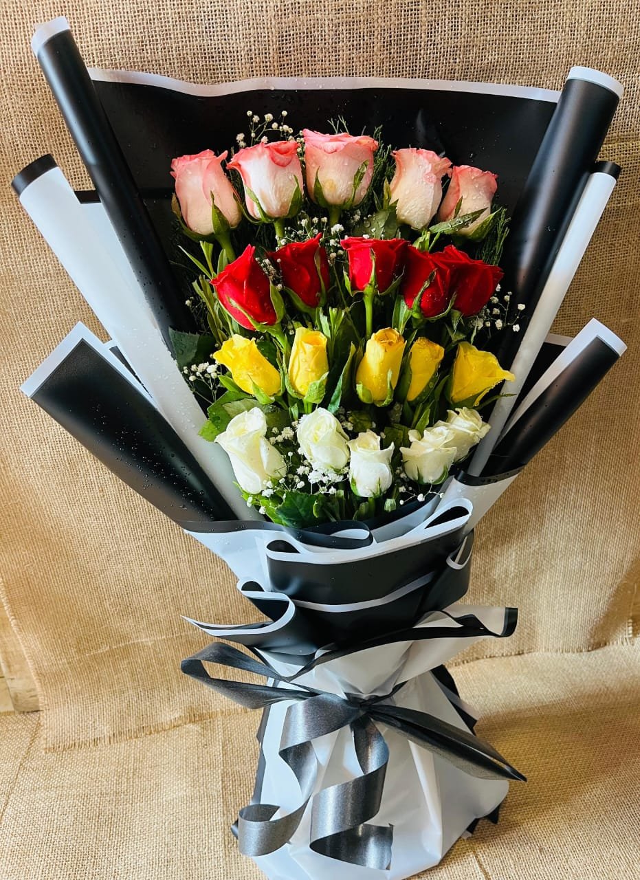 20 mix roses bouquet