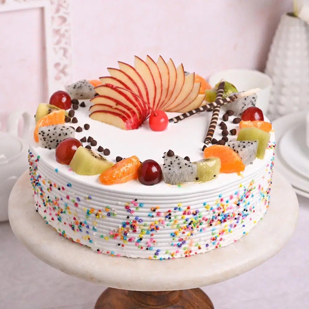 mix fruits cake rainbow