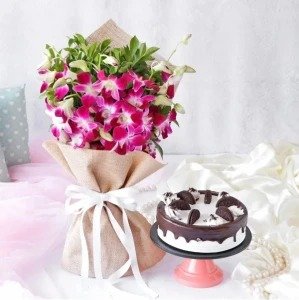 Orchid with Cake