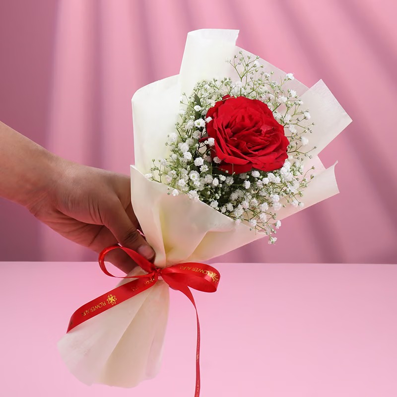 single red rose