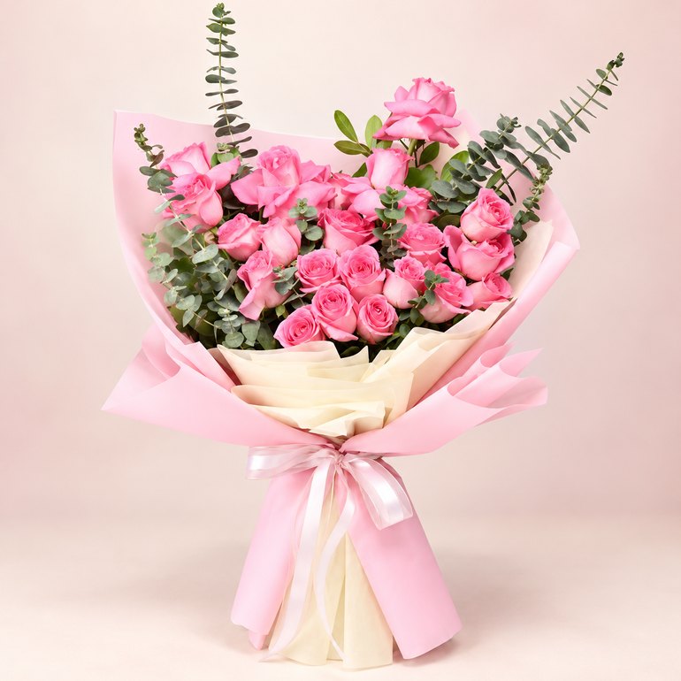 20 pink love rose